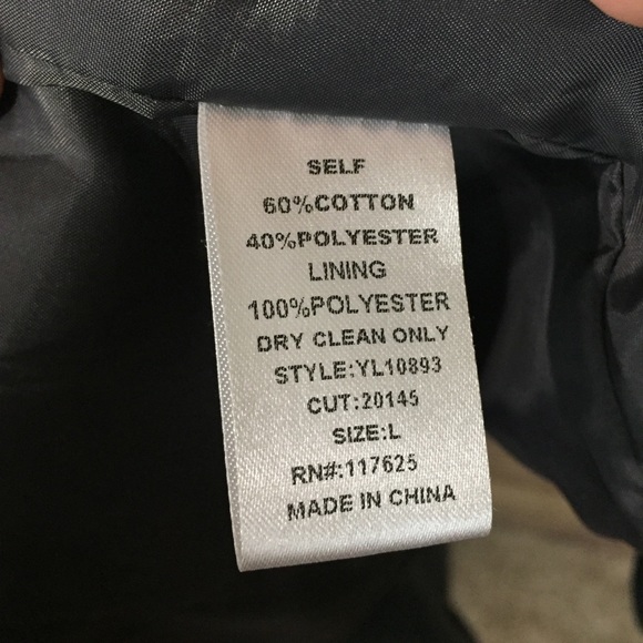 YA Los Angeles Cropped Studded Moto Jacket Grey L - Picture 7 of 7